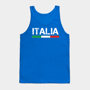 Italia Tank Top - Italy Italian Flag Green White Red Italy by LittleBoxOfLyrics